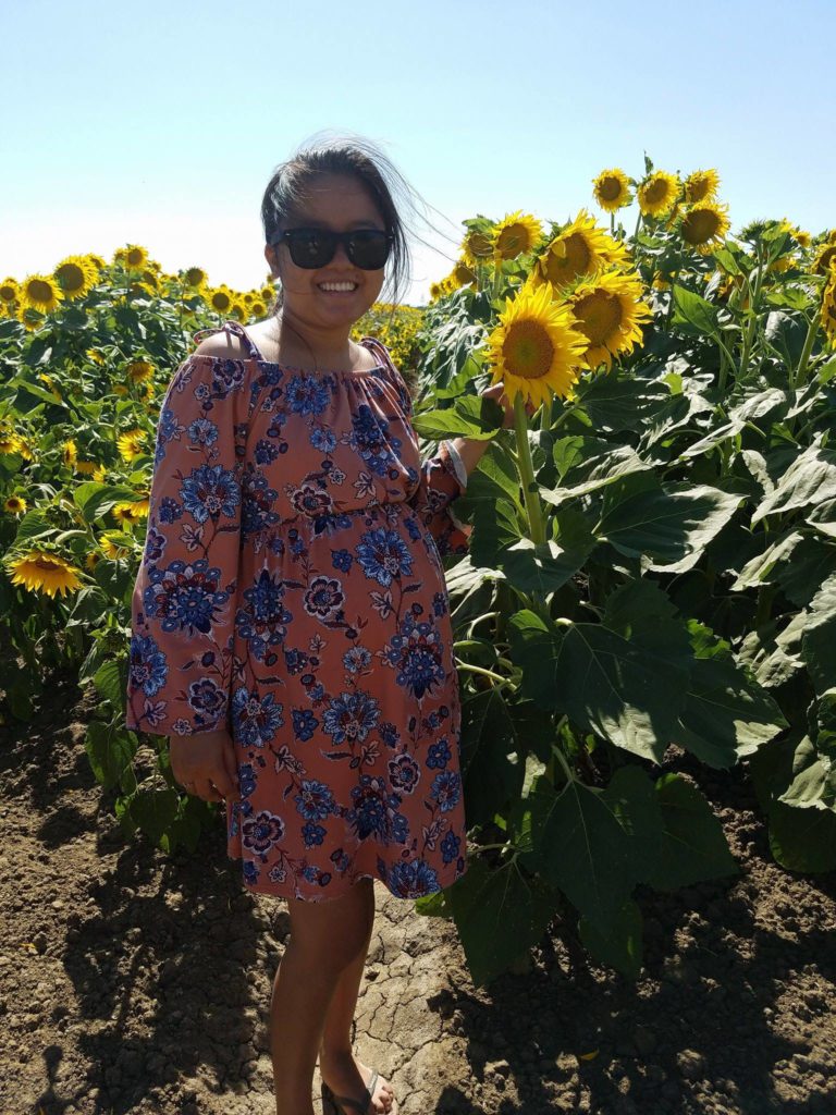 Sunflowers + me