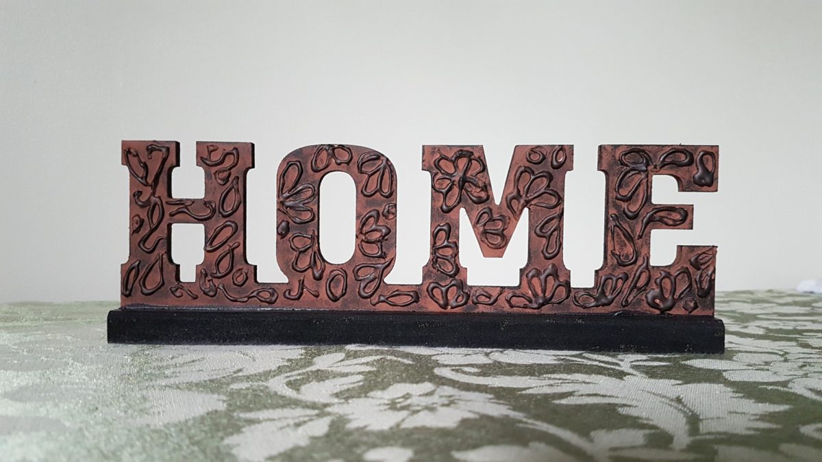 Embossed Word Home Decor * I fill life