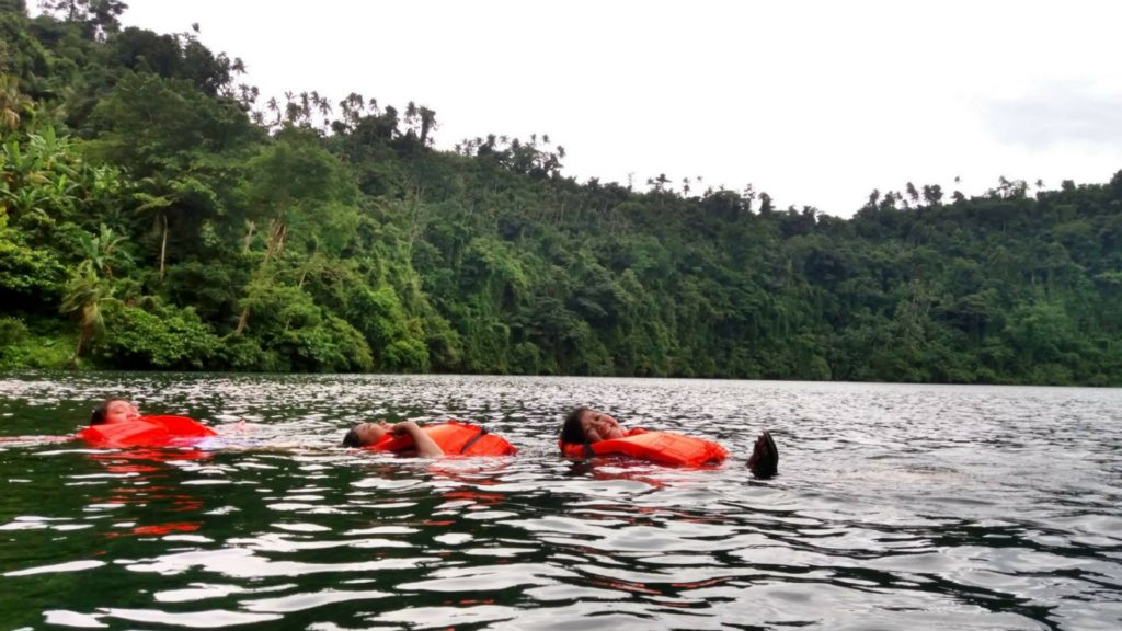 swimming in pandin lake