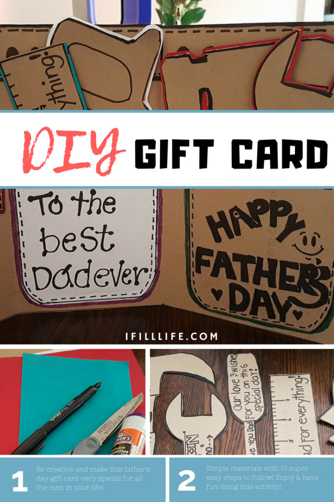 diy gift card for father's day