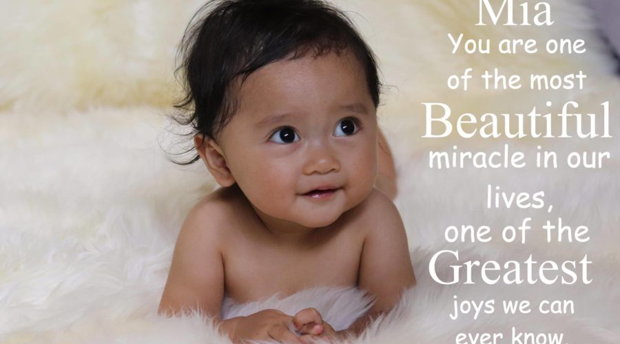 Baby Mia’s First Year Reflection